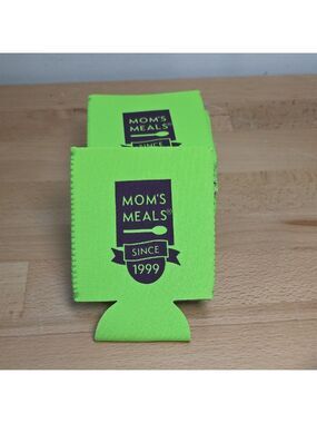 sku# EB3012 Green Mom's Meals Can Cooler holder X8